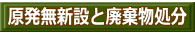 原発無新設と廃棄物処分 